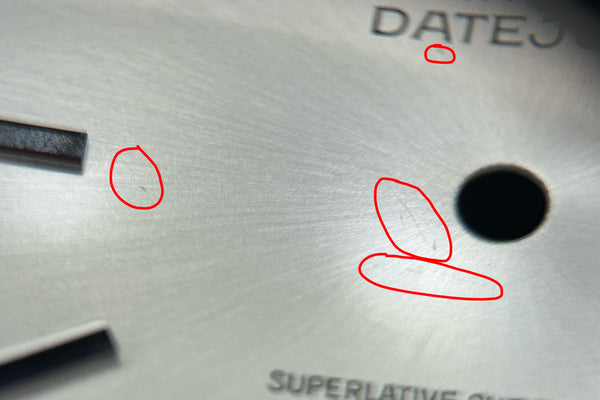 Load image into Gallery viewer, Rolex Datejust Silver Stick Dial for 1601 FCD31124
