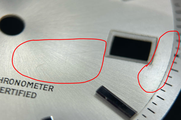 Load image into Gallery viewer, Rolex Datejust Silver Stick Dial for 1601 FCD31124

