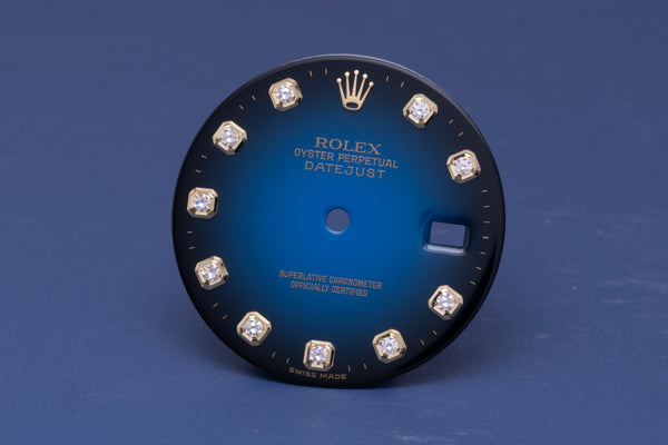 Load image into Gallery viewer, Rolex Mens Blue Vignette Diamond Dial for 16233 - 116233 FCD31159
