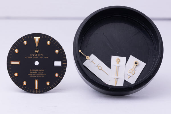 Load image into Gallery viewer, Rolex Vintage Submariner Matte Black Nipple Dial for 1680 FCD31171
