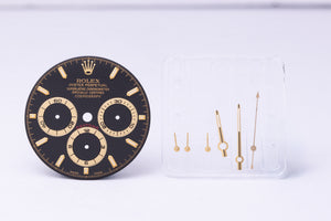 Rolex Zenith Daytona Black Swiss Made  Stick Dial for Models 16523 - 16528 FCD31172