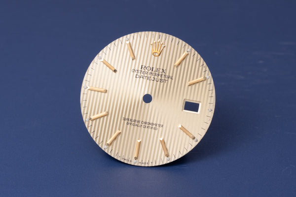 Load image into Gallery viewer, Rolex Datejust Champagne Tapestry Stick dial for model 16013 - 16233 FCD31175
