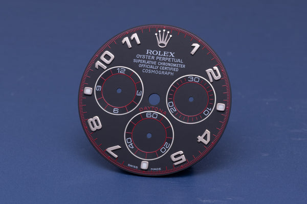 Load image into Gallery viewer, Rolex Daytona Matte Black Racing Green Lume Dial for 116509 FCD31192
