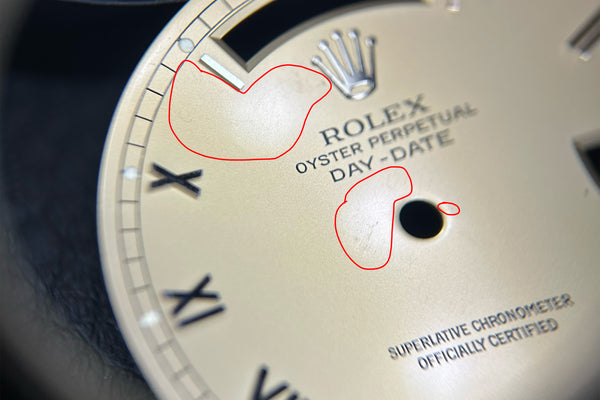 Load image into Gallery viewer, Rolex Day-Date Skinny Champagne Roman Dial for 18239B FCD31213
