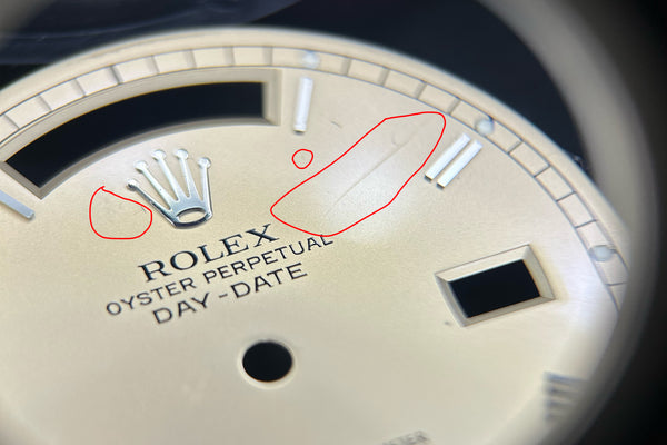 Load image into Gallery viewer, Rolex Day-Date Skinny Champagne Roman Dial for 18239B FCD31213
