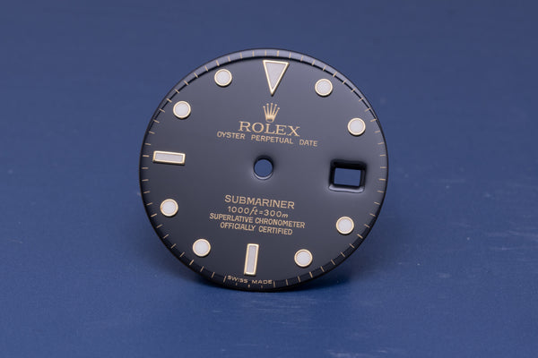 Load image into Gallery viewer, Rolex Submariner Black Swiss Made Dial for model 16613 - 16618 FCD31226
