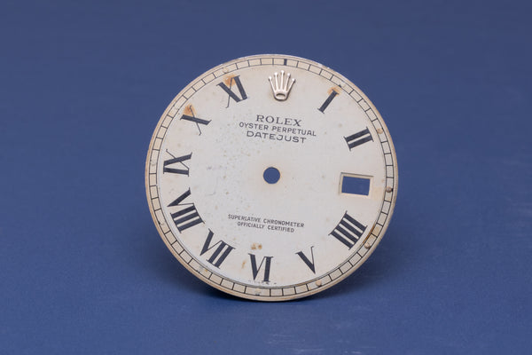Load image into Gallery viewer, Rolex Datejust White Stained Buckley Dial for model 1601 - 1603 FCD31228
