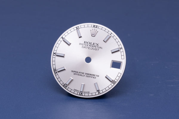 Load image into Gallery viewer, Rolex Midsize Silver Lumi Stick Dial for 178274 FCD31234
