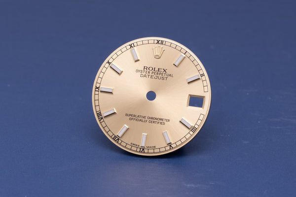 Load image into Gallery viewer, Rolex Midsize Champagne Lumi Stick dial for 178273 - 178278 FCD31236
