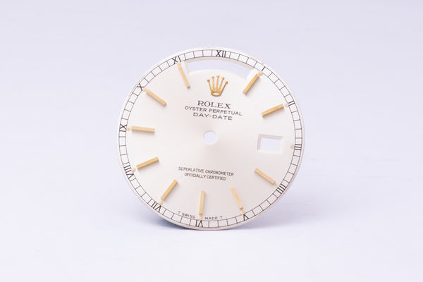 Load image into Gallery viewer, Rolex Day-Date Silver Stick Dial for 18038 - 18238 FCD31270
