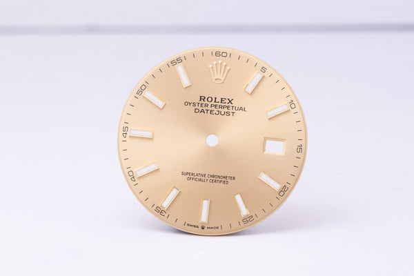 Load image into Gallery viewer, Rolex Datejust 41 Champagne Stick Dial for 126333 FCD31279
