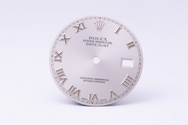 Load image into Gallery viewer, Rolex Mens Rhodium Roman dial for model 116234 - 116200 FCD31281

