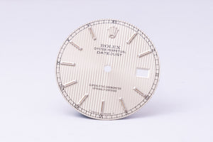 Rolex Datejust Silver Tapestry Stick dial for model 16014 - 16234 FCD31284