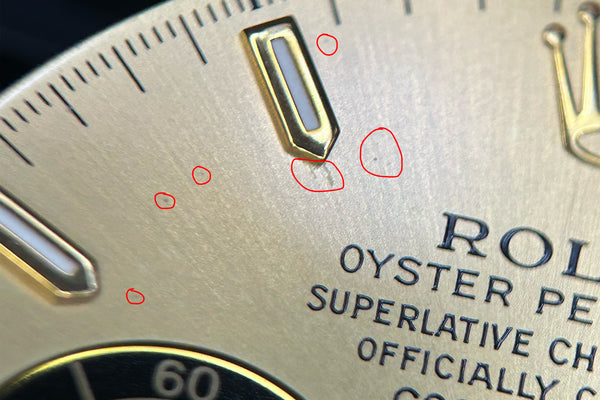 Load image into Gallery viewer, Rolex Daytona Champagne Stick Inverted 6 Dial for 16523 - 16528 FCD31306
