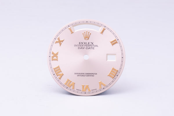 Load image into Gallery viewer, Rolex Day-Date Rose Roman dial for model 118235 FCD31309
