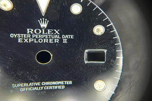Rolex DAMAGED Explorer II "Tritium" Black Dial for model 16570 - 16550 FCD31324