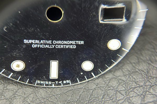 Load image into Gallery viewer, Rolex DAMAGED Explorer II "Tritium" Black Dial for model 16570 - 16550 FCD31324
