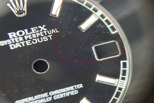 Load image into Gallery viewer, Rolex Midsize Lumi Black Stick Dial for model 178274 - 178240 FCD31328
