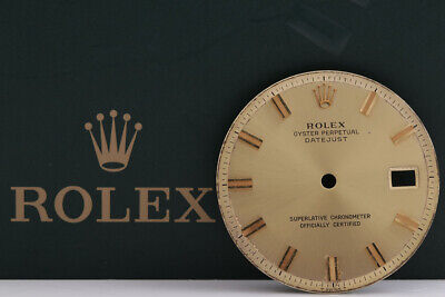 Rolex Mens Datejust Champagne Stick Dial for 16... FCD14839