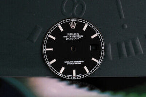 Rolex Mens Lumi Black Index Dial for model 1162... FCD19112