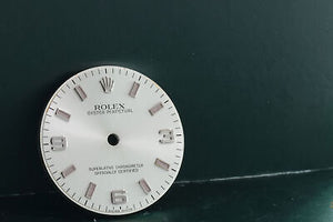Rolex Midsize silver Arabic dial for model 177200 FCD17277