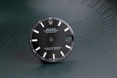 Load image into Gallery viewer, Rolex Midsize Black Lumi Stick Dial for model 1... FCD11243
