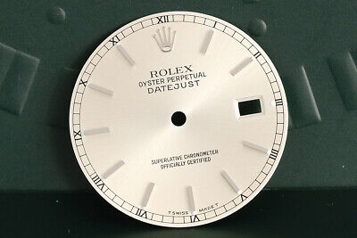 Load image into Gallery viewer, Rolex Datejust Silver Stick dial for model 16234 FCD19378
