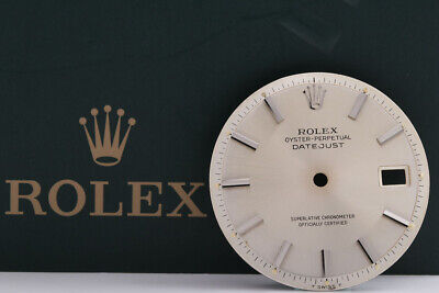 Load image into Gallery viewer, Rolex Mens Datejustsilver Stick Dial for 1601 -... FCD14918
