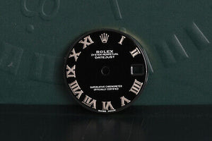 Rolex Midsize Black Bold Roman Dial for 178274 FCD19048
