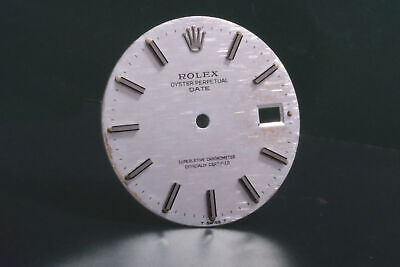 Rolex Silver Mosaic Brick Date dial minor imper... FCD17666