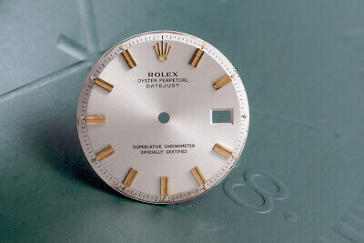 Load image into Gallery viewer, Rolex Datejust Silver Stick Wide Boy dial for m... FCD13359
