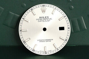 Rolex Mens Silver Lumi Index dial for model 116... FCD19375