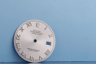 Rolex Datejust Rhodium Roman Dial for model 162... FCD16379