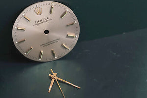 Rolex Oyster perpetual Silver Stick dial with h... FCD16288