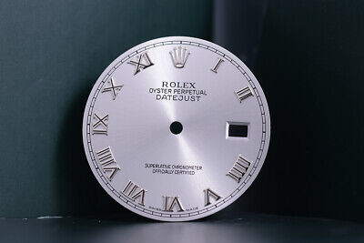 Rolex Mens Bold Rhodium Roman dial for model 16... FCD17101