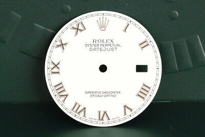 Rolex Mens Datejust White Roman dial for model ... FCD19308