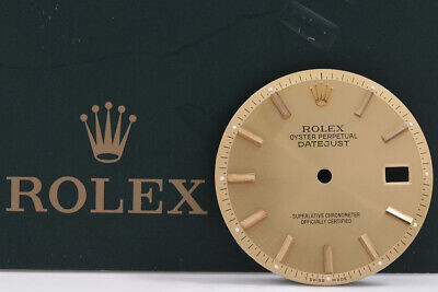 Rolex Mens Datejust Champagne Stick Dial for 16... FCD14846