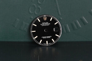 Rolex Mens Datejust New Style Lumi Black Stick ... FCD19139