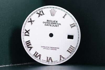 Rolex Mens Datejust White Roman dial for model ... FCD17274