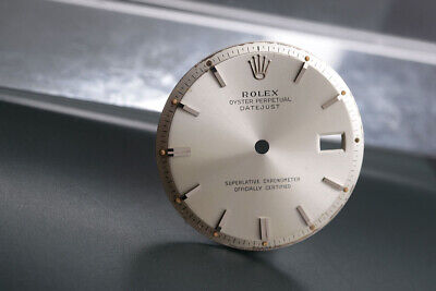 Rolex Mens Datejust Silver Stick Dial for 1601 ... FCD15180