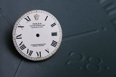Load image into Gallery viewer, Rolex Datejust White Bucklley dial for model 1601 FCD8643
