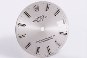Rolex Silver Stick Date dial for model 1500 - 1501 FCD17433