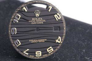 Rolex Daydate II Black Wave Dial for Yellow Gol... FCD15712