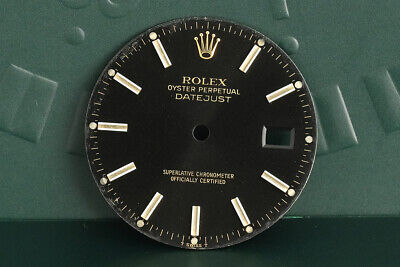 Rolex Mens Datejust Black Stick Marker Dial for... FCD19373
