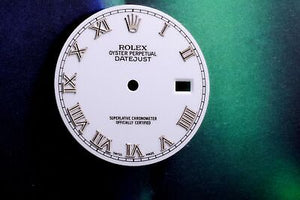 Rolex Mens Datejust White Roman dial for model ... FCD18150