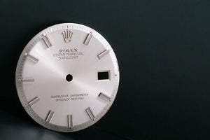 Rolex Silver Stick dial Wide Boy Markers w/ Hou... FCD17345