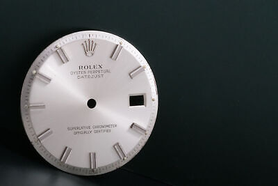 Load image into Gallery viewer, Rolex Silver Stick dial Wide Boy Markers w/ Hou... FCD17345
