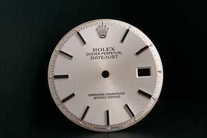 Rolex Mens Datejust Silver Stick Dial for 1601 ... FCD15171