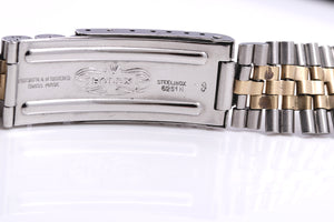 Rolex Stainless Steel and 14k Gold 20mm Folded Link Jubilee Bracelet circa 1968 FCD13578