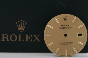 Rolex Mens Datejust Champagne Stick Dial for 16013 FCD14833